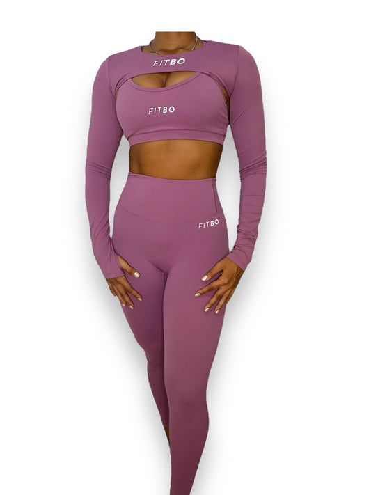 Long Sleeves Lavender Set