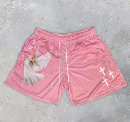 Christian Angel Cross Gym Shorts