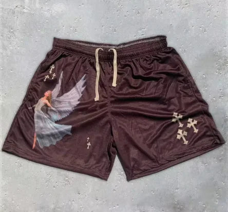 Christian Angel Cross Gym Shorts